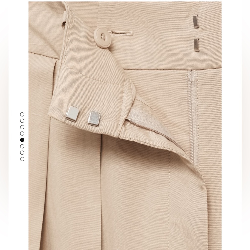 NWT - Mango  Lyocell Wide-Leg Pants - Picture 8 of 8